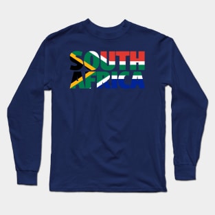 South Africa Roots With South African Flag Long Sleeve T-Shirt